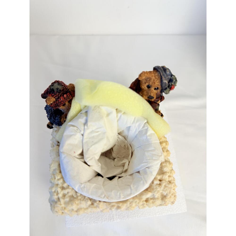 NWT Boyds Bears Friends Bear Elgin & Elliot The Elves Figurine Candle Holder
